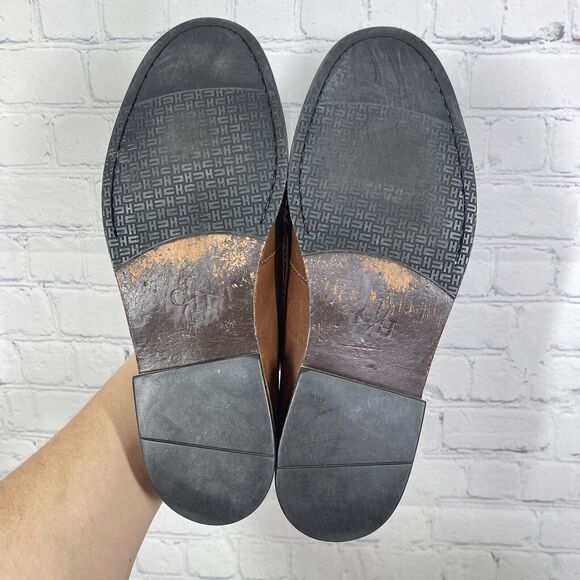 Cole Haan Loafer Shoes Men Size 9D Brown Leather Slip On Tassel Preppy Office - Picture 12 of 13